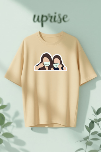 Vordevia Lorelai Rory Gilmore Girls Printed Cotton Oversize T-Shirt