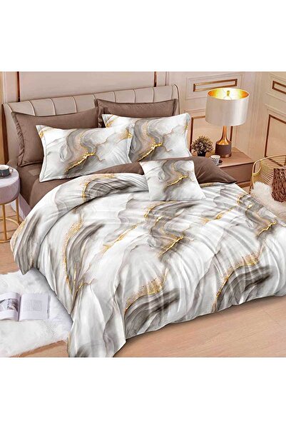 Patul Lenjerie Bumbac Finet, Pucioasa, Pat Dublu, 2 Persoane, 6 Piese