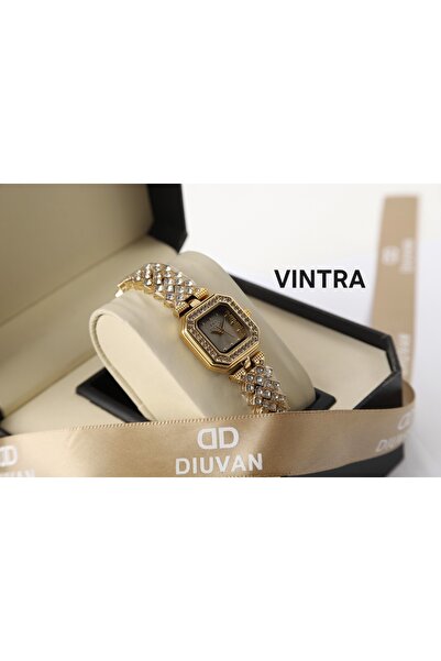 DIUVAN Classic Crystal-Embellished Evening Dress Watch - Luxurious Design wit...