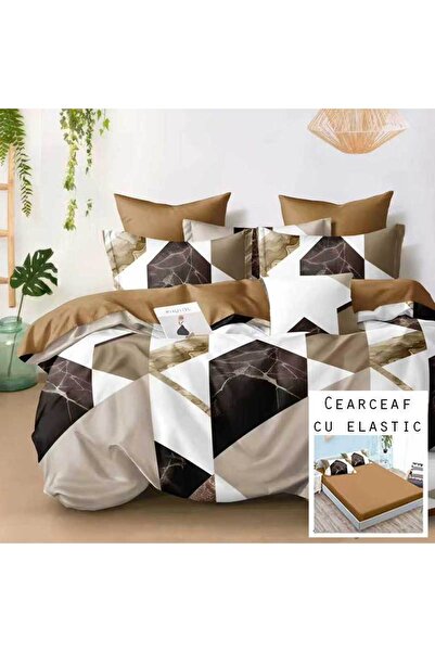 Patul Bubmac Finet Linen, Sulphur, Double Bed, 2 Persons, Stretchy Sheet, 6 P...