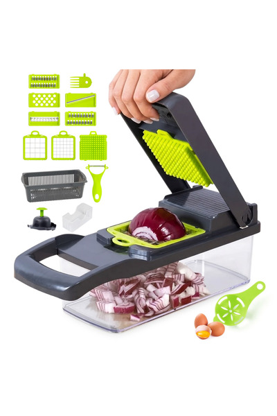 easyCTRL Razatoare Multifunctionala 16-in-1, 7 Lame, Taiere cuburi 12/18 mm, ...