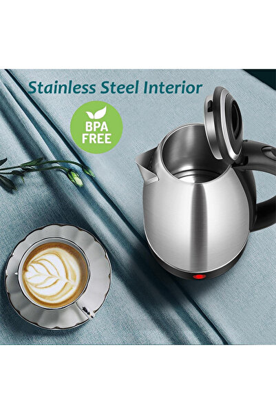 Golivn Electric Kettle 2L Hot Water BPA-Free Stainless Steel Tea Boiling Wate...