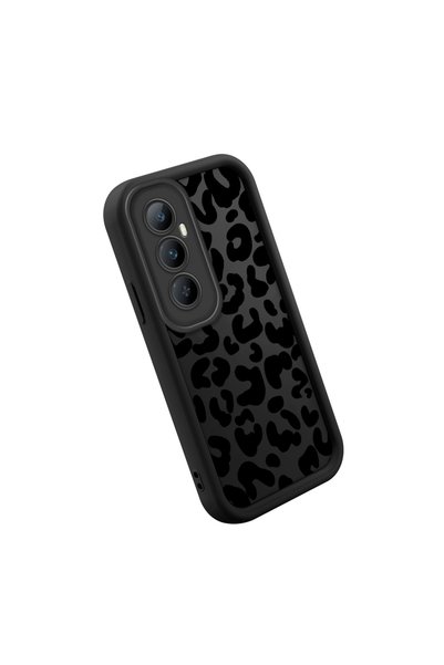 SLIMFELT حافظة تايبر منقوش سوداء عالية الجودة متوافقة مع هاتف Realme C65 4G