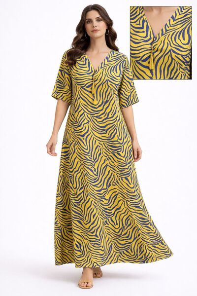 AYOUSH Summer Women's Jalabiya Soft and Light Rayon (Viscose) Fabric Silky Fe...