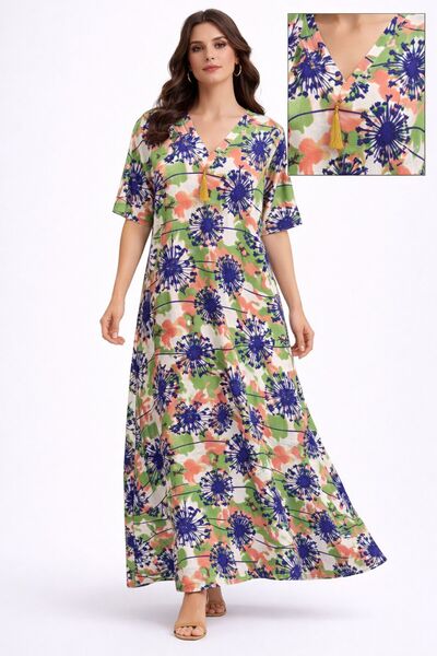 AYOUSH Women's Summer Short-Sleeved Robe, Soft and Light Rayon (Viscose) Fabr...