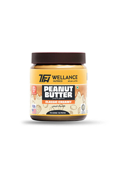 Wellance Nutrico زبدة الفول السوداني الكلاسيكية الكريمية (340 جرام)