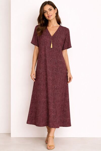 AYOUSH Summer Women's Robe, Soft and Light Rayon (Viscose) Fabric, Silky Text...