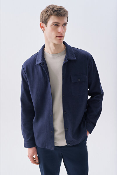 Mudo Regular Fit Textured Jacket