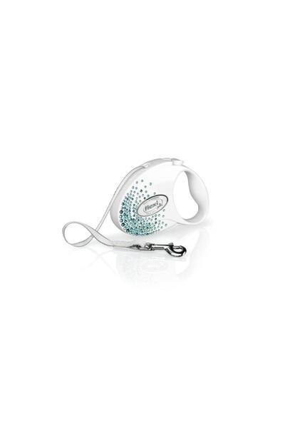 Flexi Glam Splash Ocean S Size White 3Mt Stripe Leash