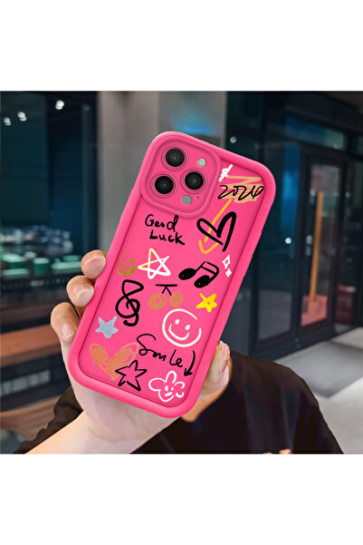 ucuc حافظة سيليكون باللون الأحمر الوردي متوافقة مع هاتف iPhone 15 Pro Max، مق...