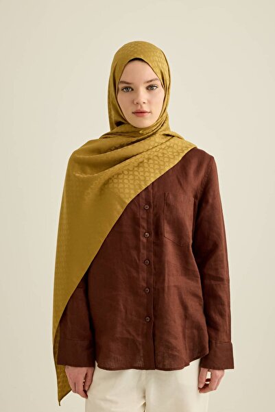 Modakaşmir Silky Jacquard Series Ring Pattern Shawl