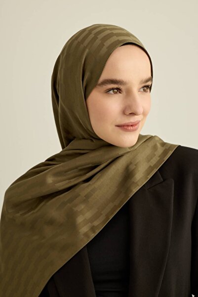 Modakaşmir Шарф Silky Jacquard з блочним візерунком