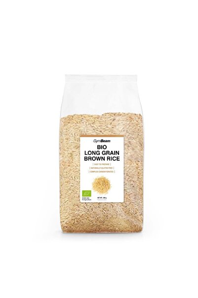 GymBeam Orez brun BIO cu bob lung, 500 g