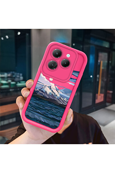 ucuc حافظة سيليكون باللون الأحمر الوردي متوافقة مع هاتف Infinix Hot 40/40 Pro...