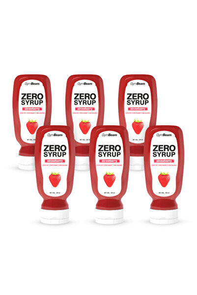 GymBeam ZERO SIROP Căpșuni, 6 x 320 ml