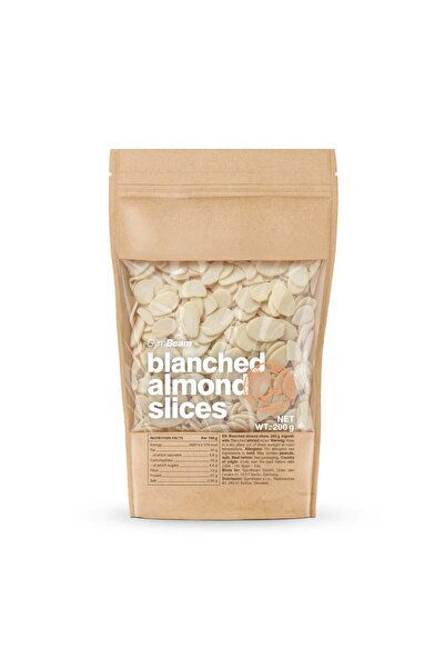 GymBeam Blanched Almond Slices, 200 g