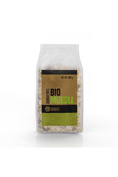 GymBeam Muesli BIO, 500 g, cu nuci crocante