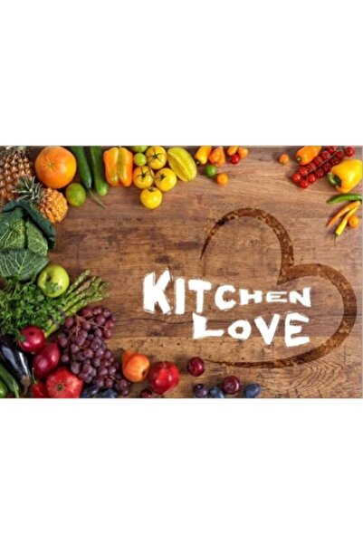 OEMN Kitchen Love anti-slip rug 80 x 150 cm