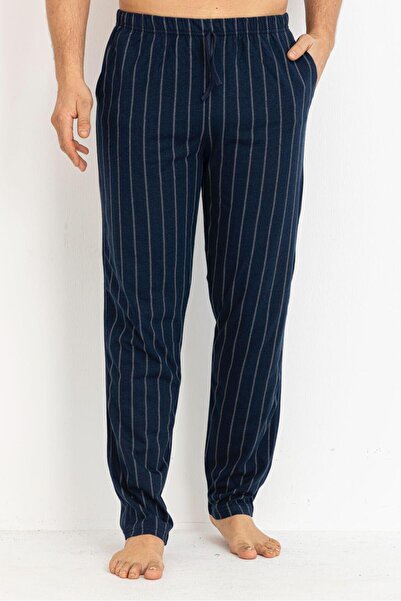 Tarık بنطلون بيجامة رجالي مصنوع من القطن بنسبة 100%، مصنوع من القطن الممشط با...