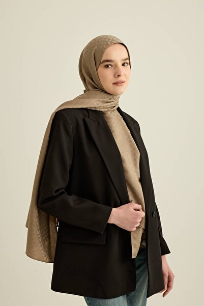 Modakaşmir Шарф з шовковистим жакардовим візерунком серії "Кільця"