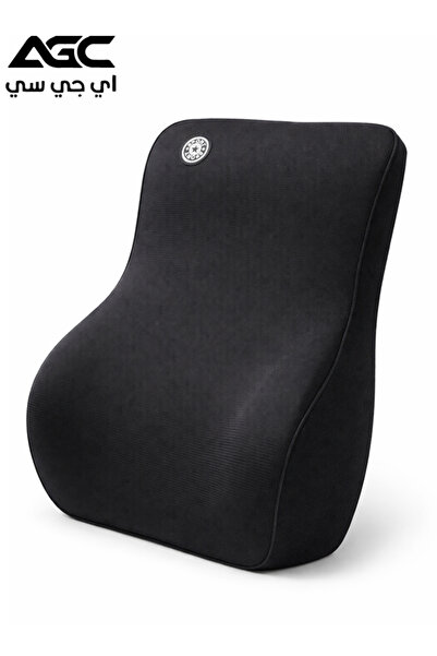 AGC وسادة دعم الظهر مريحة من الفوم ذو الذاكرة لمقعد السيارة وكرسي المكتب 46×3...