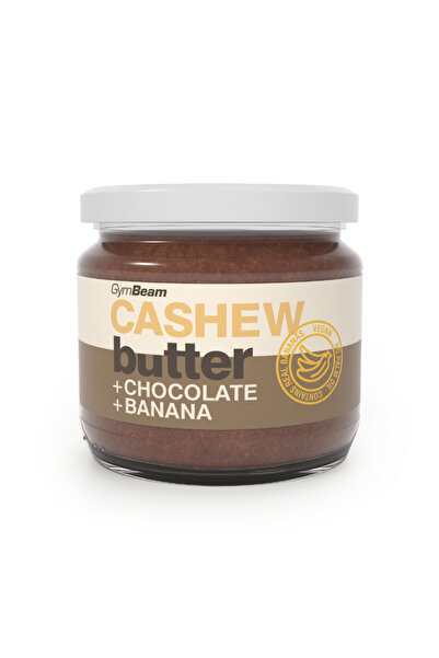 GymBeam Unt de caju cu ciocolată și banană, 340 g