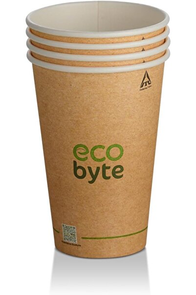 Ecobyte Leak Proof Paper Cups 560 ml Pack of 25 for Hot and Cold Drinks Parti...