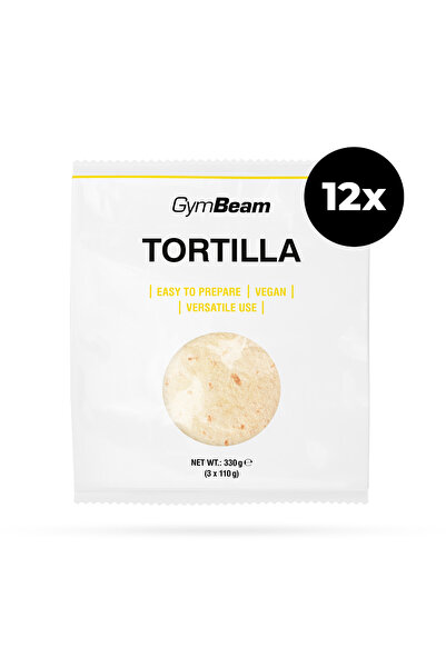 GymBeam Wheat Tortilla, 12 x 330 g