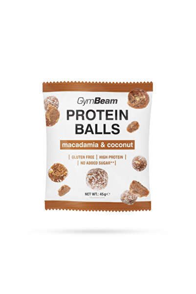 GymBeam Protein Balls, 45 g, macadamia & coconut
