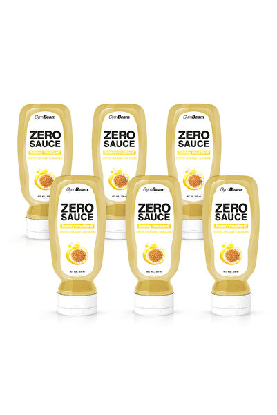GymBeam ZERO SAUCE Muștar cu miere, 6 x 320 ml