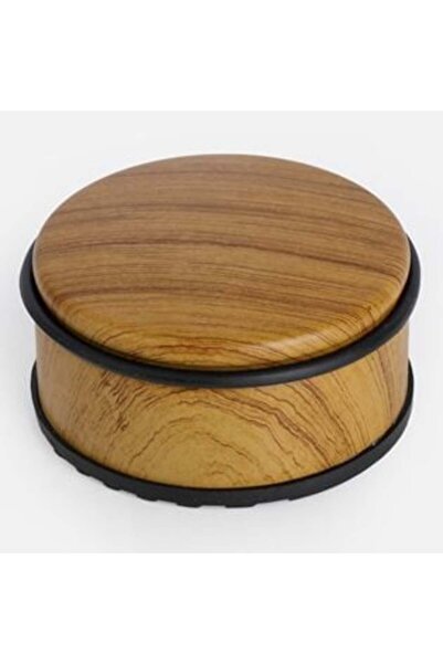 OEM Metal Door Stopper with Wood Appearance Ø10.3 x 5 cm