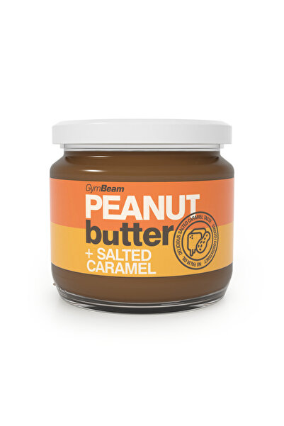 GymBeam Unt de arahide cu caramel sărat, 340 g, caramel sărat