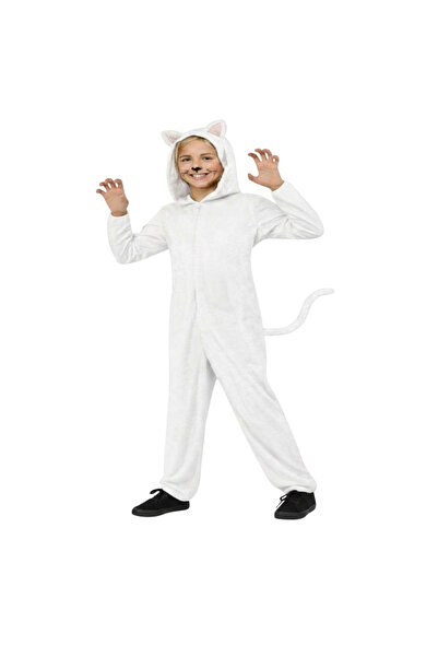 KOSTÜMCE Στολή γάτας Λευκή για παιδιά