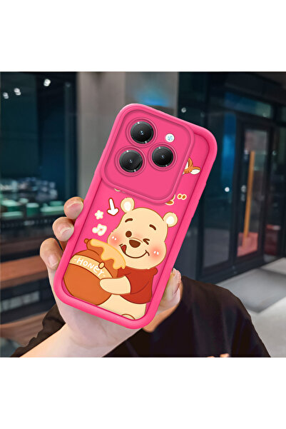 ucuc حافظة سيليكون باللون الأحمر الوردي متوافقة مع هاتف Infinix Hot 40/40 Pro...