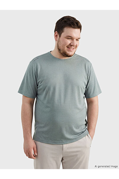 LC Waikiki Rmz Gi̇yi̇m Farkiyla Zero Roba Collar Men's Sports T-Shirt