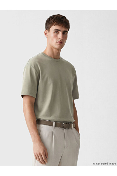 LC Waikiki Ανδρικό μπλουζάκι με μαλακή υφή Zero Roba Collar από την Shining S...