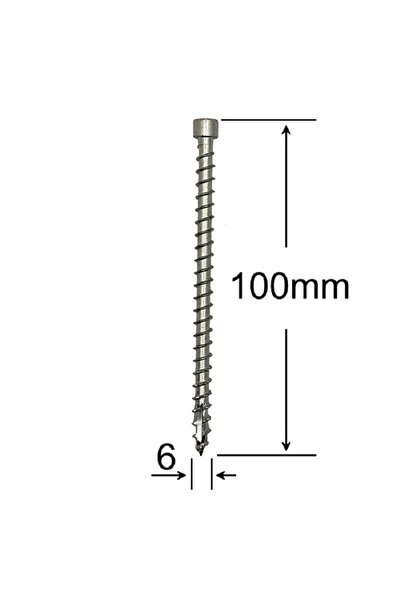 Domax Surub Lemn Cap Cilindric 6x100 mm Torx T30 ETA 19/0474 pentru lemn stru...
