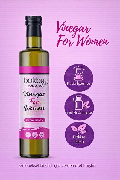 bakbu natural Bakbunatural Vinegar For Women Sirke 500 ML