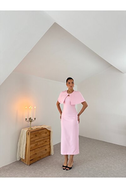 Nesil Rochie Regina de damă, lungă, fără bretele, cu pelerină