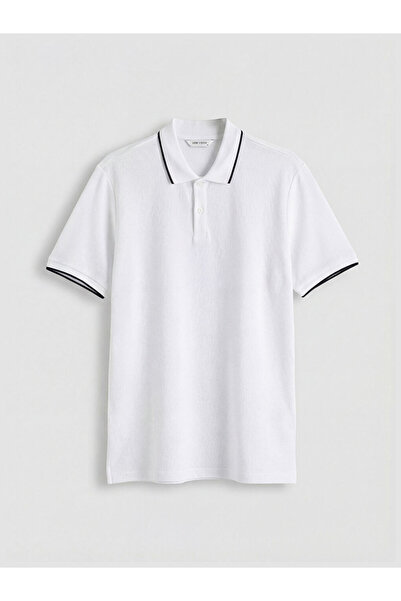 LC Waikiki White Polo Neck Men's T-Shirt