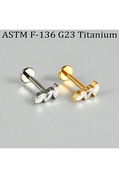 choice2 Geometric Body 1PC Silver Labret, Lip Piercing Jewelry Style D 1PC Th...