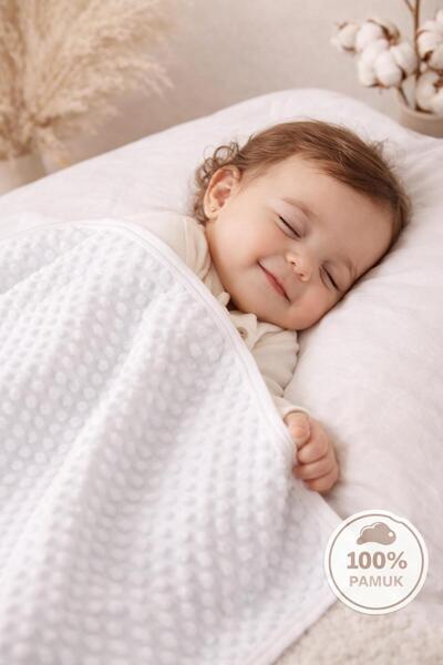 BYS BABY FASHION Newborn Chickpea Patterned Baby Blanket Cotton Single Layer ...