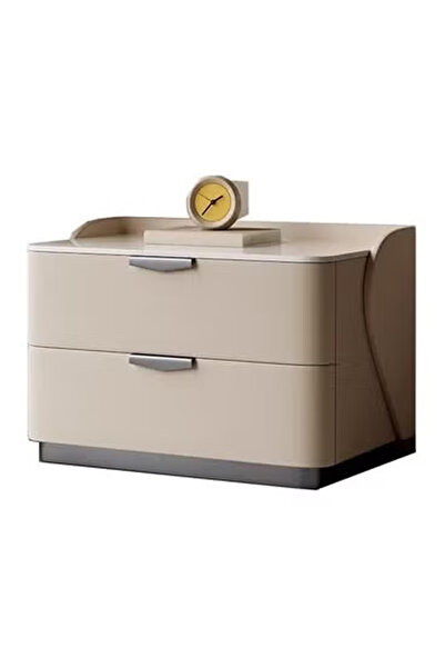 KEKE Modern Bedside Table Luxury Nightstands Multifunction Nightstand For Bed...