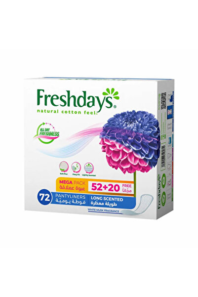 Fresh Freshdays Natural Cotton Feel All Day Freshness Pantyliners Mega Pack W...