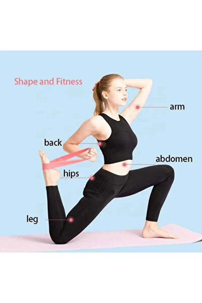 rayihni Small Elastic Resistance Bands Set | 5 Levels for Yoga, Pilates & Rehab