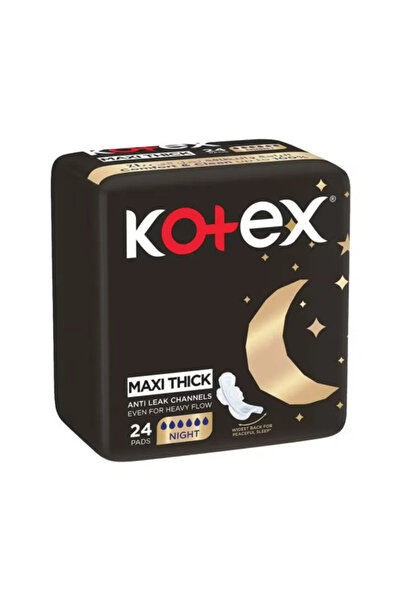 Kotex Maxi Thick Night Sanitary Pads With Anti Leak Channels For Heavy Flow A...