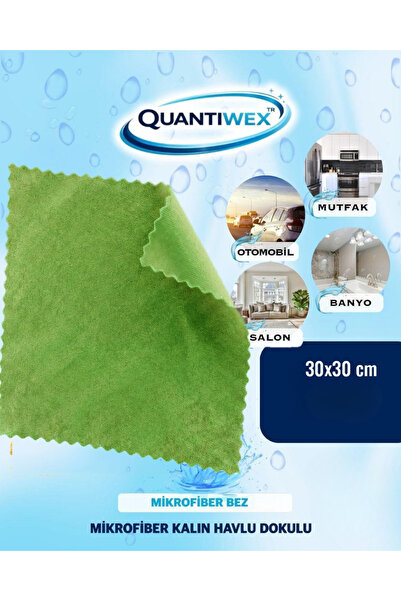 Quantiwex 30x30 cm Mikrofiber Kalın Havlu Dokulu Temizlik Bezi - Oto ve Ev İç...