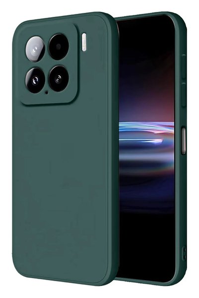 New Face Zengemtx Mi 15 Case Nano Velvet Silicone - (114218) Dark Green