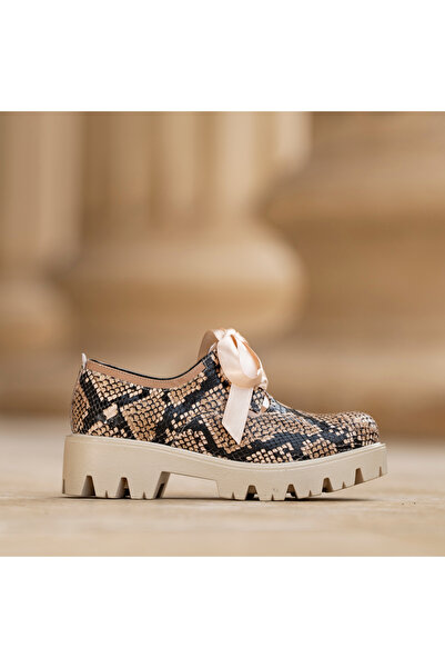 CONDUR by alexandru Γυναικεία Παπούτσια με κορδόνια Renate Print Καμηλό - 35