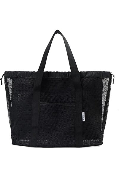 Arabest Mesh Multi-Pocket Storage Bag, Large Capacity Portable Polyester Beac...